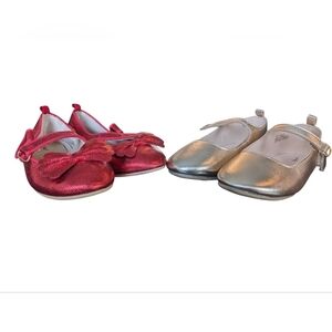 Girls Two Pair Of Party Shoes